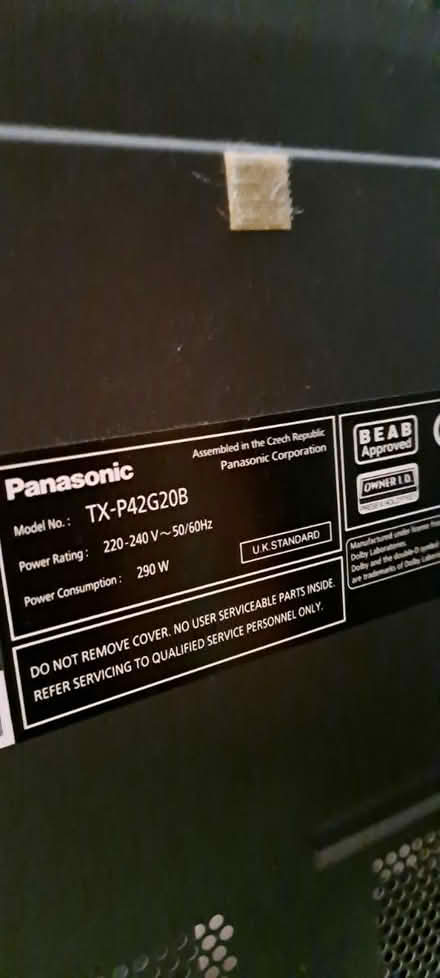 Photo of free Panasonic 42" tv (CR0) #2