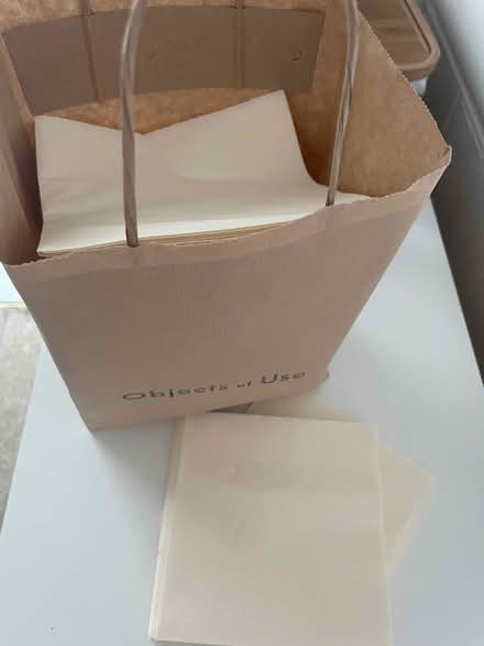 Photo of free 50-100 cream paper napkins (New Marston OX3) #1