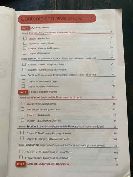 Photo of free Edexcel GCSE geography revision book (Merton Park SW19) #2