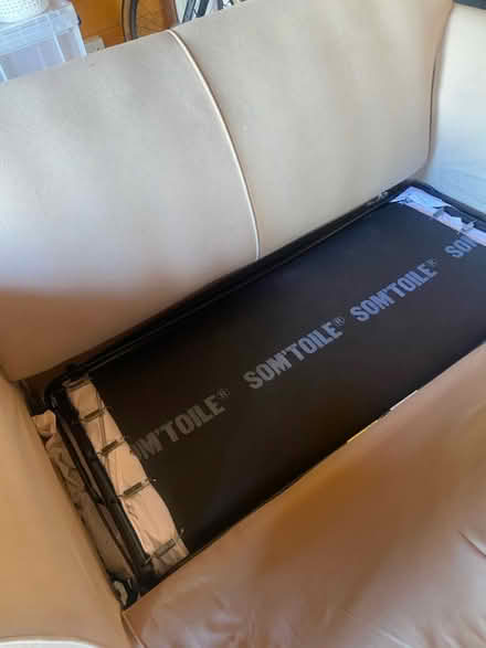 Photo of free cream sofa bed (killiney) #3