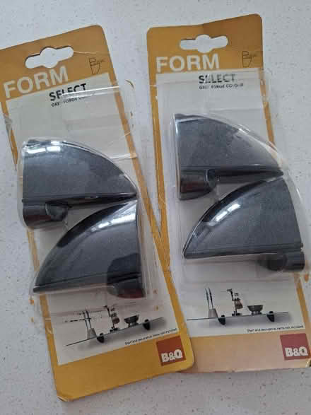 Photo of free shelf brackets - grey (2 sets) (Panshanger AL7) #1