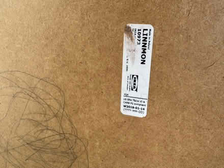 Photo of free IKEA Linnmon table top and 2 legs (Morden, SM4) #3