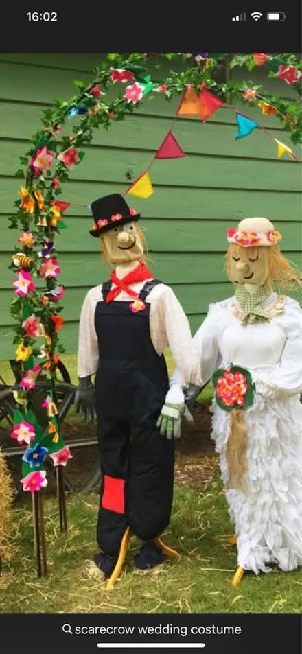 Photo of Old wedding dress for scarecrow (Bidston Hill CH43) #1