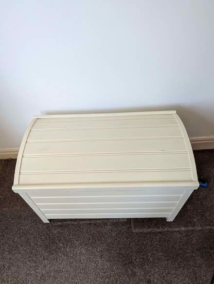 Photo of free Wooden toy or bedding box. Painted Farrow and Ball House W (Heaton Park M25) #1
