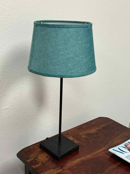 Photo of free Adorable Small Lamp w/Teal Shade (Fountain Vly, Heil & Bushard) #1