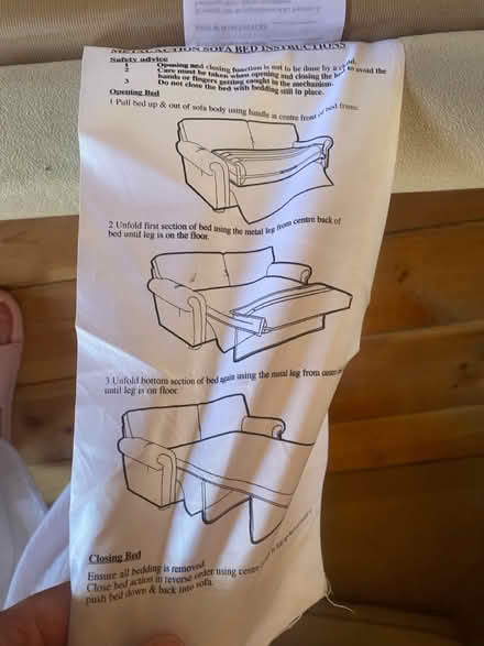 Photo of free cream sofa bed (killiney) #2