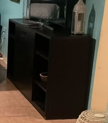 Photo of free Black wood cabinet or buffet (Washington DC) #1