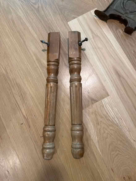 Photo of free 2 vintage Wooden table legs (Cambrian near 85/Camden) #1