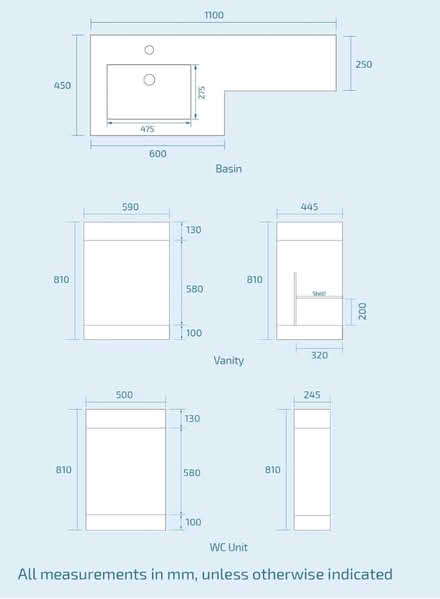 Photo of free LHVanity Unit & Toilet 1100mm (Williamson Park) #2