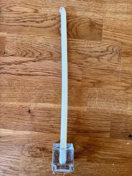 Photo of free Thin candles and glass holders (Baffins PO3) #2