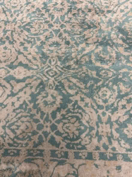 Photo of free Beautiful Teal & Off-White Area Rug (Fountain Vly, Heil & Bushard) #3