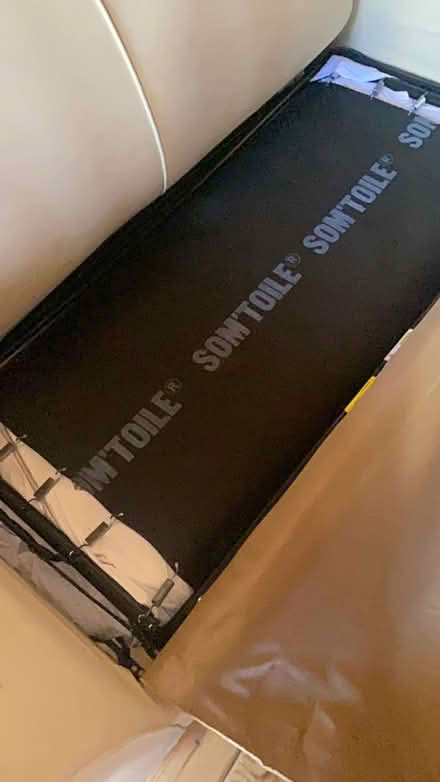 Photo of free cream sofa bed (killiney) #4