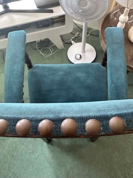 Photo of free Green Velvet Wooden Chair (CT20) #4