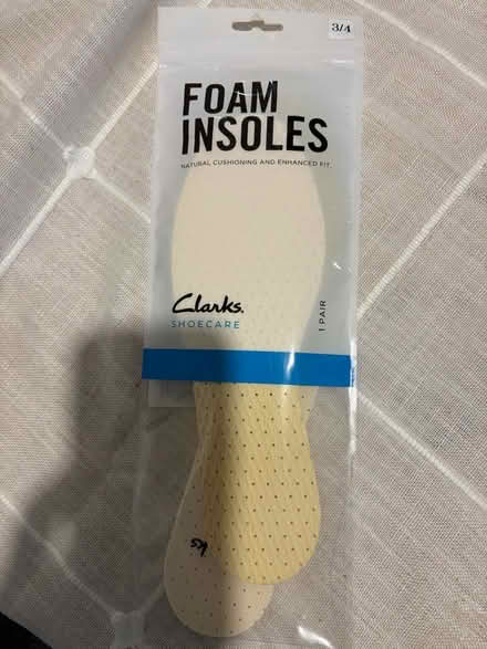 Photo of free Foam insoles size 3/4 (Katherines CM19) #1