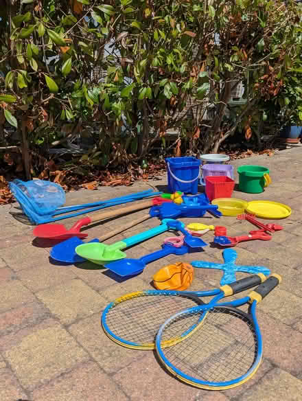 Photo of free Kids' Beach stuff buckets spades etc (Cranbourne RG21) #1