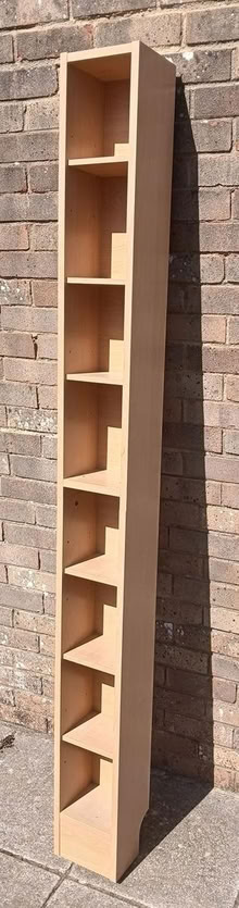 Photo of free DVD/CD shelving unit - pine (Dawlish EX7) #1