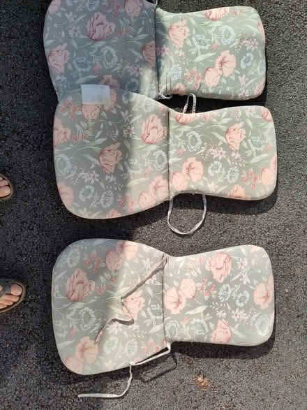 Photo of free Three kitchen chair cushions (Morpeth, NE61) #1