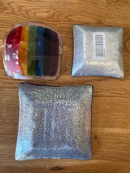 Photo of free Rainbow glass candle dishes (Baffins PO3) #3