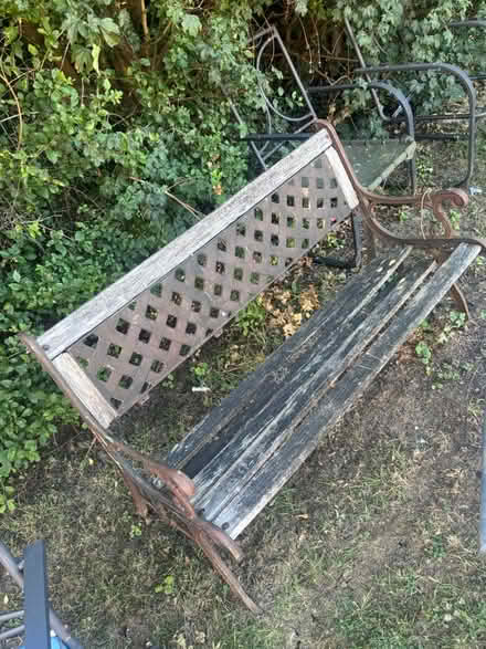 Photo of free Garden table & bench & chairs (Kingswood) #3