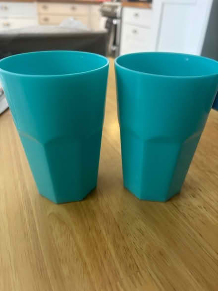 Photo of free 2 blue plastic cups (Balham, SW12) #1