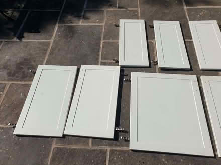 Photo of free 7 kitchen cabinet doors (Clint Green NR20) #2