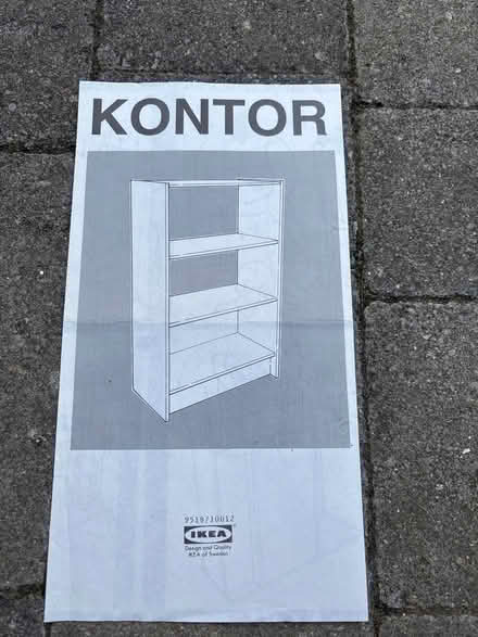 Photo of free IKEA deep bookshelf in grey (WGC) #1