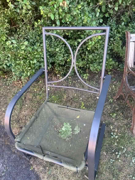 Photo of free 4 x Garden metal chair frames (Kingswood) #2