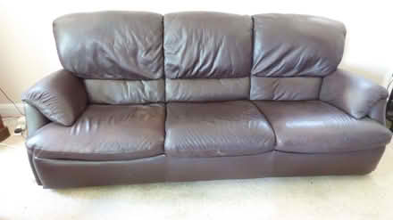 Photo of free 3 Seater Natuzzi Leather Sofa (Formby L37) #1