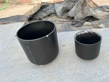 Photo of free Two black pots (Eastcote HA4) #1
