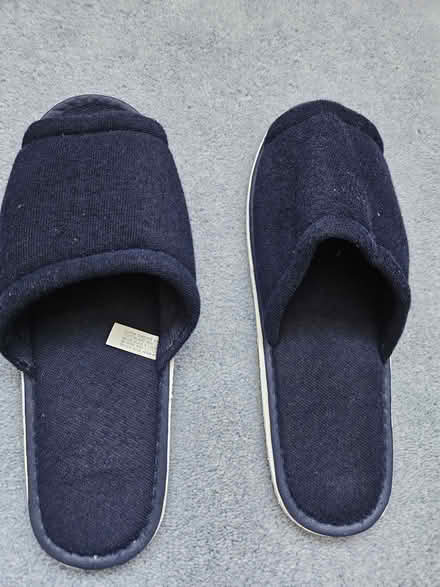 Photo of free Navy peep toed slippers (Welling DA16) #1
