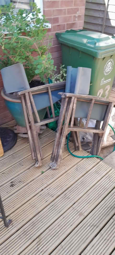 Photo of free 3 directors chairs (Bishopton Hamlet CV37) #1