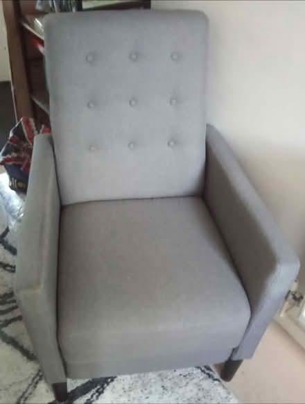 Photo of free Manually reclining armchair in grey (GU21 St. John's, Woking) #1