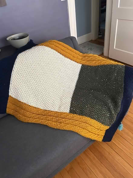 Photo of free Handknit throw blanket (Near Union Square) #1