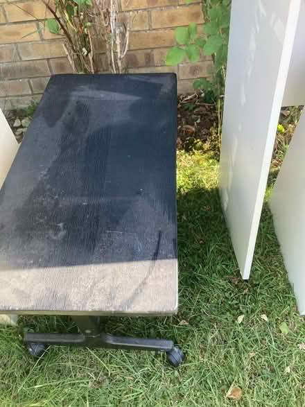 Photo of free Small wooden table on wheels (Milton Malsor) #1