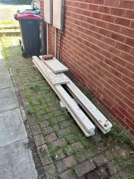 Photo of free Two 8ft Fence Posts And A Gravel Board (Thurcroft S66) #1