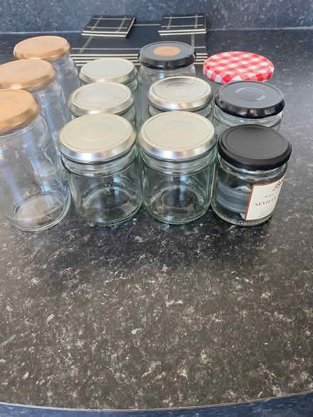 Photo of free 12 Clean Jam Jars (S45 Clay Cross) #1