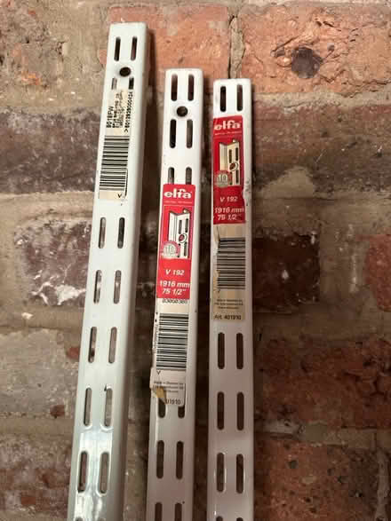 Photo of free 3 metal shelving verticals (Nr Ripley DE5) #1