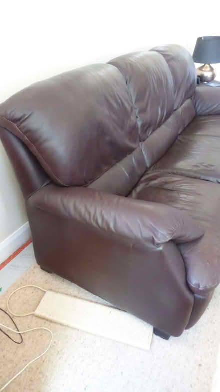 Photo of free 3 Seater Natuzzi Leather Sofa (Formby L37) #2
