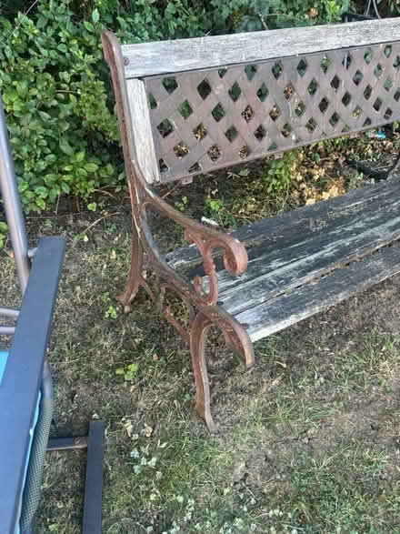Photo of free Garden table & bench & chairs (Kingswood) #4