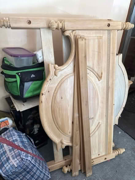 Photo of free Wood bed set (Powder Springs) #1