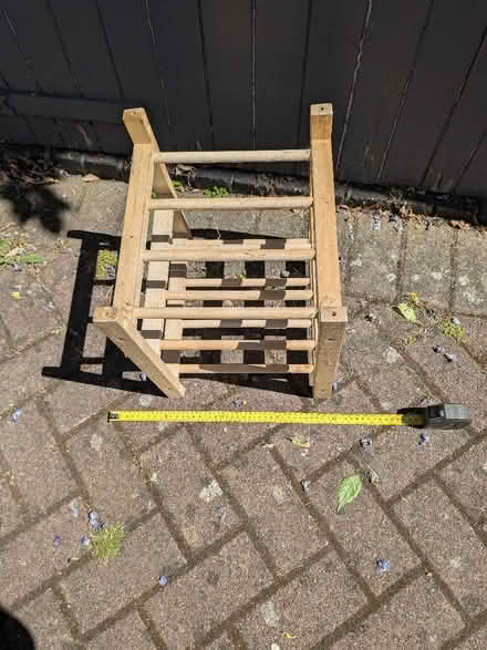 Photo of free Small wooden shoe rack (Cannon Park CV4) #1