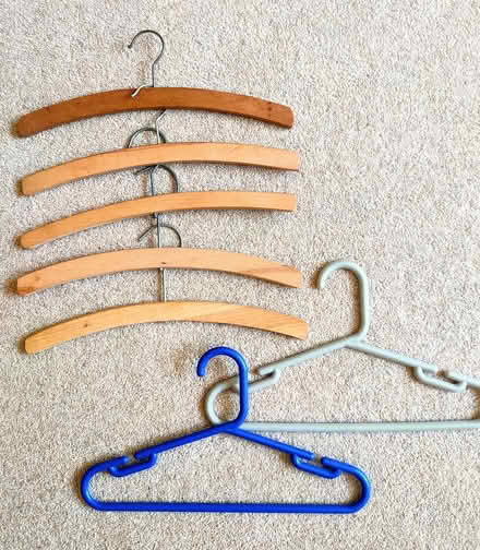Photo of free Children's Wooden Clothes Hangers (Surrey Heath GU24) #1