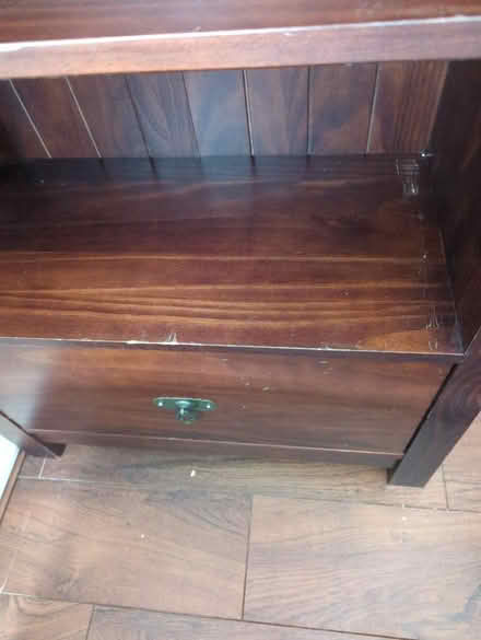 Photo of free Dark wooden bookcase with drawer (Maidstone ME15) #3