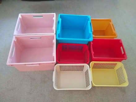 Photo of free 8 Plastic Storage Boxes (without lids) (Kenilworth CV8) #1