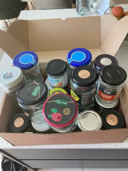 Photo of free 25 Jam Jars (Belmont Close Uxbridge UB8) #1
