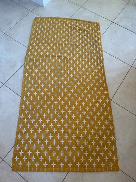 Photo of free Yellow rug. 31” wide by 62” long (RG7 1gx) #3