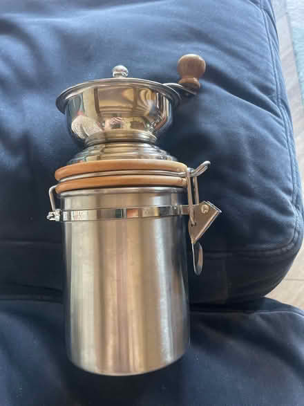 Photo of free Manual coffee grinder/storage jar (Barford NR9) #1