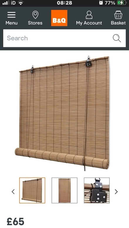 Photo of free 120cm Bamboo Blind (hornsey N8) #2
