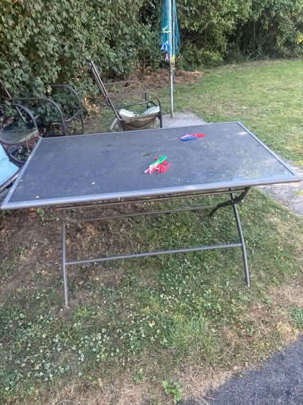 Photo of free Garden table & bench & chairs (Kingswood) #1