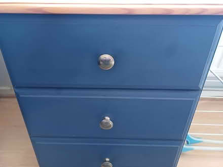Photo of free Bedside drawers blue and pine (Hoddesdon EN11) #2